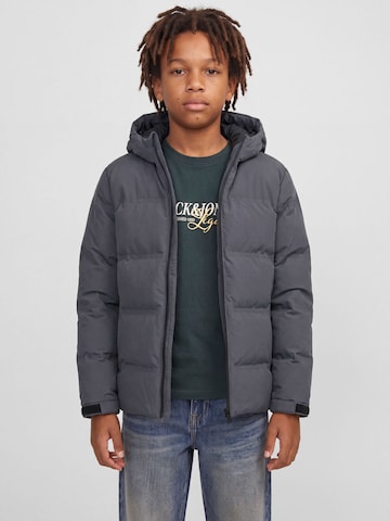 Jack & Jones Junior Winter jacket in Grey: front