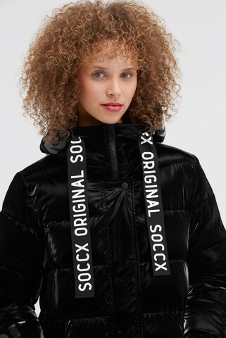 Soccx Winterparka in Schwarz