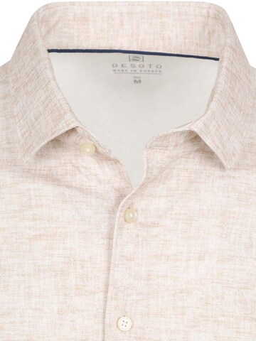 DESOTO Slim fit Overhemd in Beige