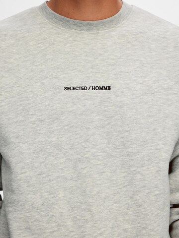 SELECTED HOMME Sweatshirt 'HANKIE' in Grey