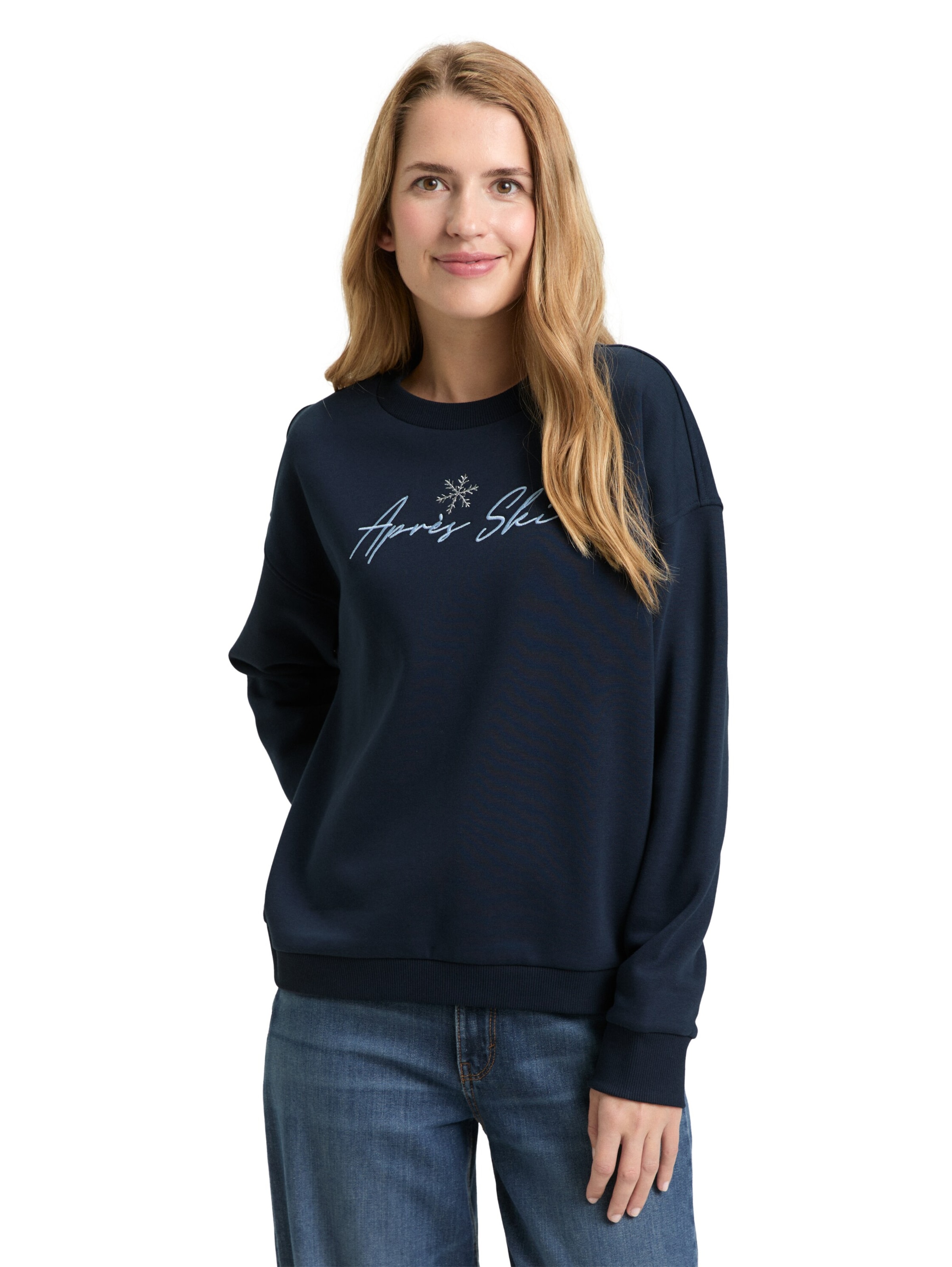 Sweat-shirt TOM TAILOR en bleu : devant