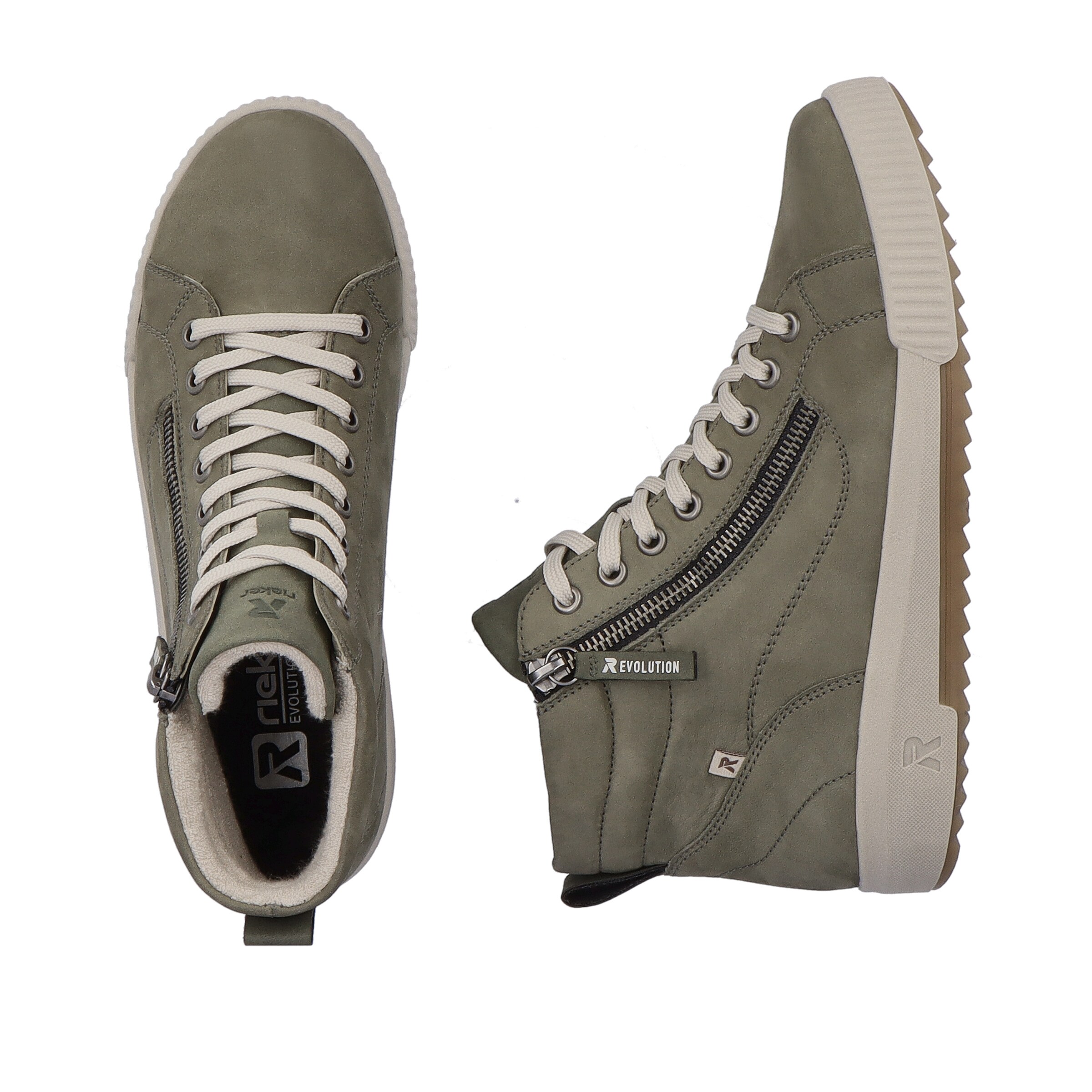 žalia Rieker Sport Sportbačiai su auliuku