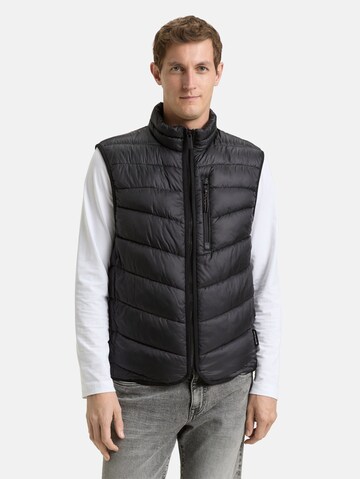 TOM TAILOR Vest in Black: front