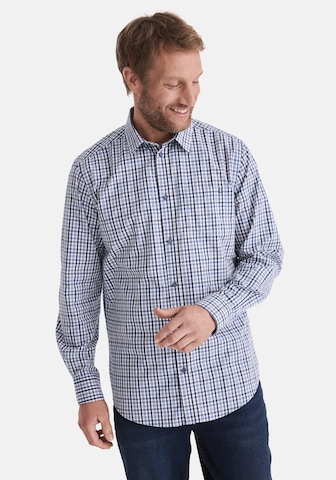Coupe regular Chemise 'Hugh' Stooker Men en bleu : devant