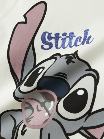 NAME IT Tričko 'NKFAkun Stitch' – bílá