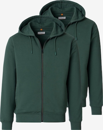 redmond Sweatvest 'Basic' in Groen: voorkant