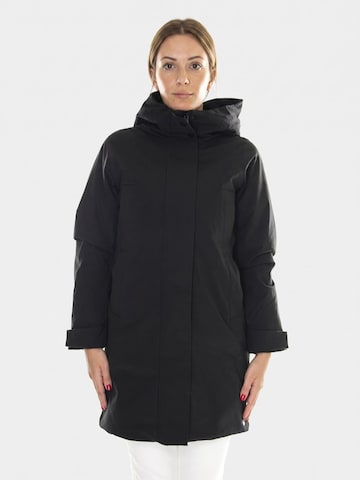 elvine Übergangsjacke 'Hooded Jacket Black'‌ in Schwarz: Vorderseite