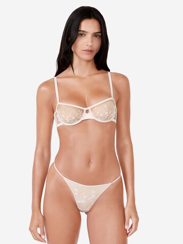 Balconnet Soutien-gorge 'Champetre' ETAM en blanc : devant
