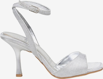 Desa Strap sandal 'Stiletto-Sandalen' in Silver: front
