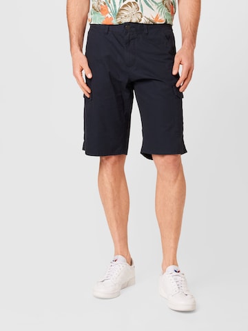 ESPRIT Regular Cargo Pants in Blue: front