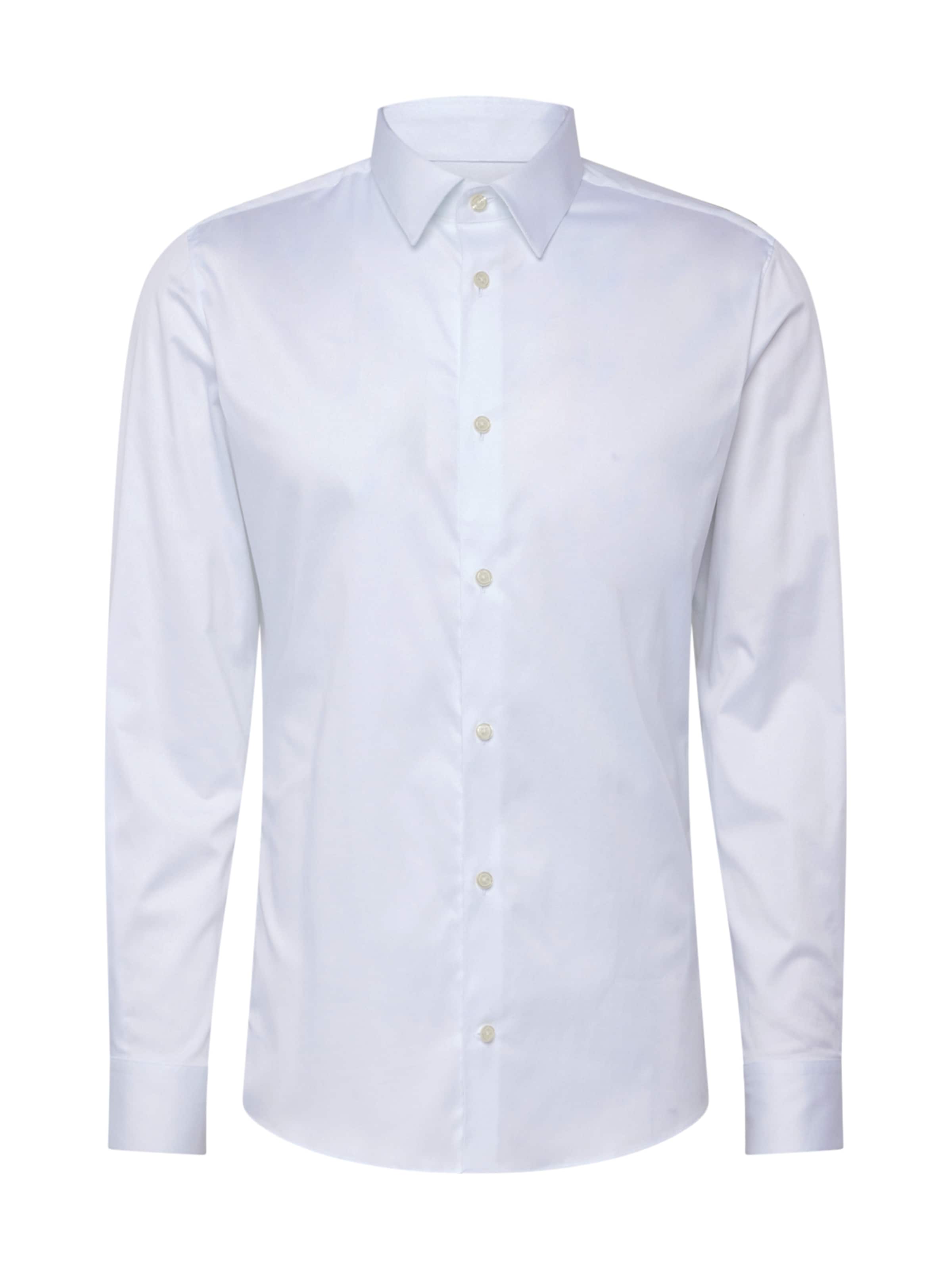 DRYKORN Slim fit Πουκάμισο 'DANEEL 888' σε λευκό: μπροστά