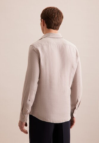 SEIDENSTICKER Slim fit Business shirt in Beige