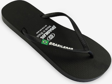 Brasileras Zehentrenner 'Classic W SS19' in Schwarz: Vorderseite