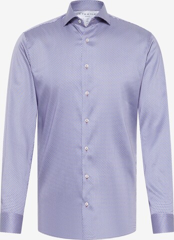 ETERNA Slim fit Button Up Shirt in Blue: front