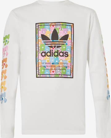 balta ADIDAS ORIGINALS Marškinėliai 'CARE BEAR': priekis