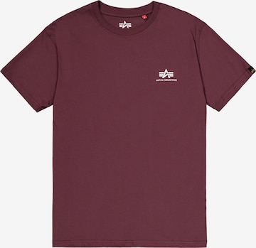 ALPHA INDUSTRIES Shirt 'Basic Small Logo' in Rot: Vorderseite