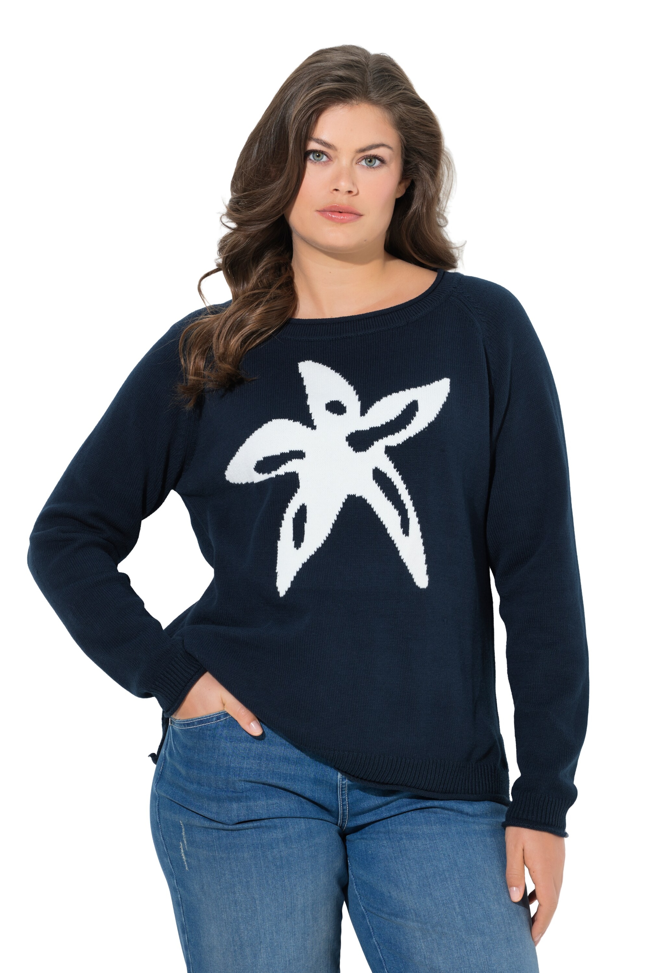 LAURASØN Trui in Blauw: voorkant