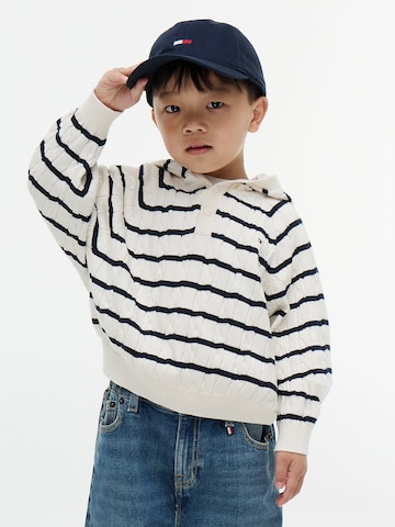 TOMMY HILFIGER Pullover in Weiß