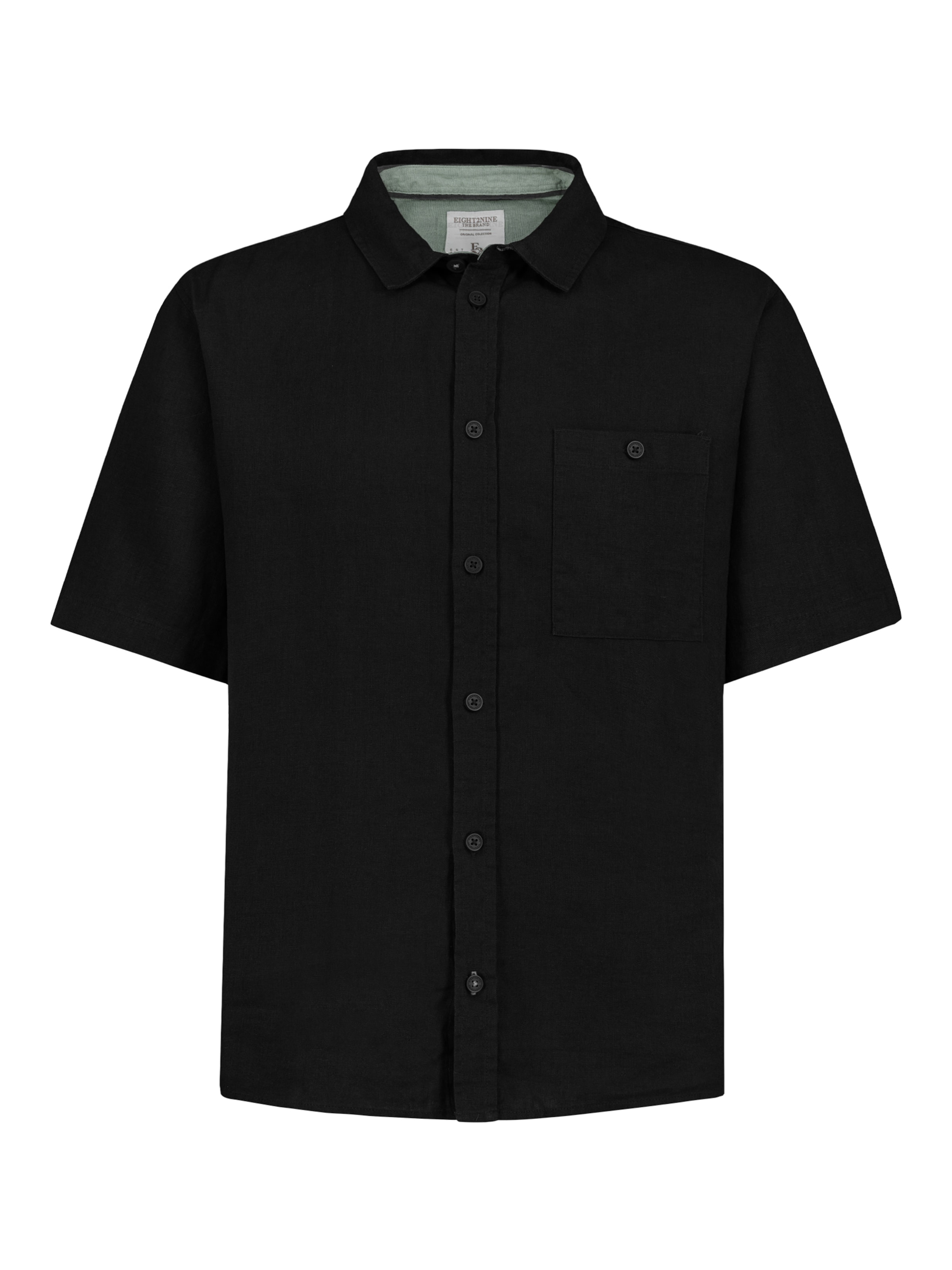 Eight2Nine Hemd in Schwarz: Vorderseite