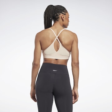 Reebok Bustier Sport bh in Beige