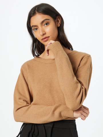 VILA Sweter 'Ril' w kolorze brązowy: przód