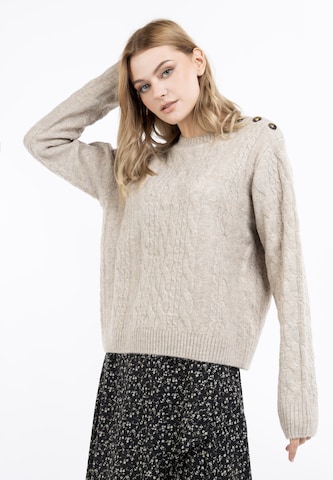 DreiMaster Vintage Sweater 'Zitha' in Beige: front