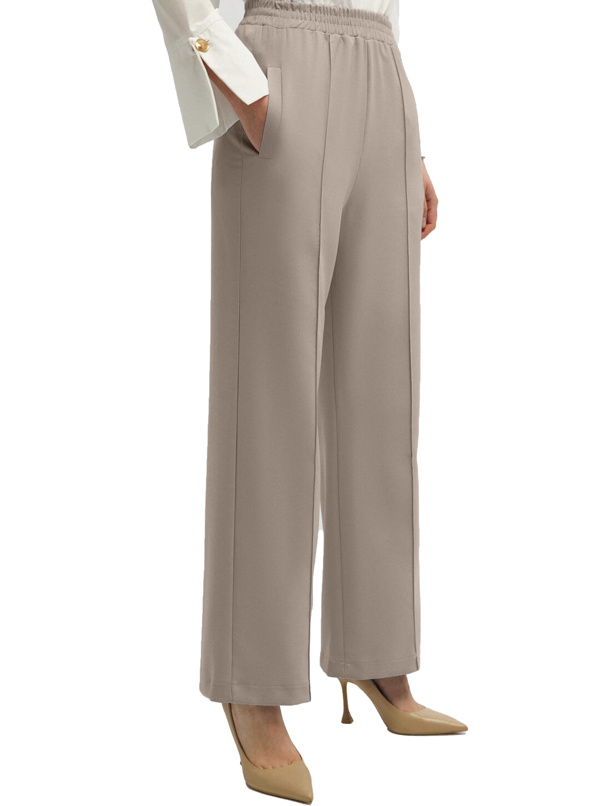 Touche Prive Regular Pantalon in Grijs: voorkant