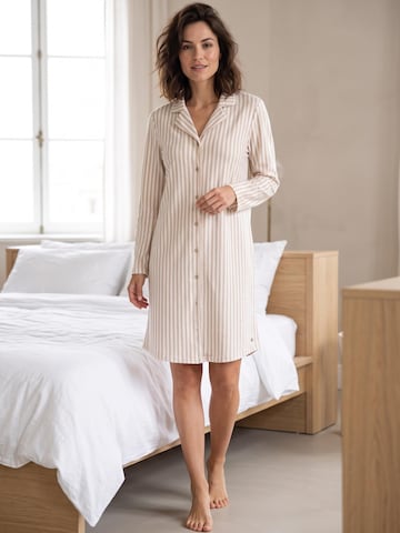 Pastunette Nachthemd 'Softness' in Beige: voorkant