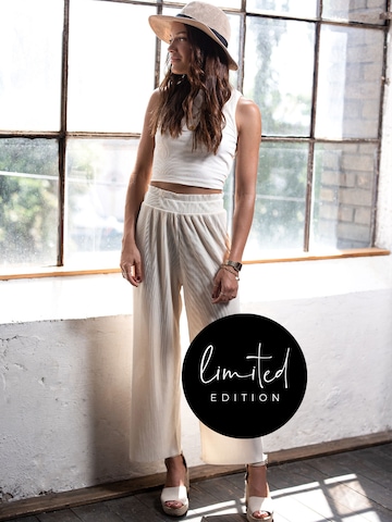 ABOUT YOU Limited - Loosefit Pantalón 'Libby' en beige: frente