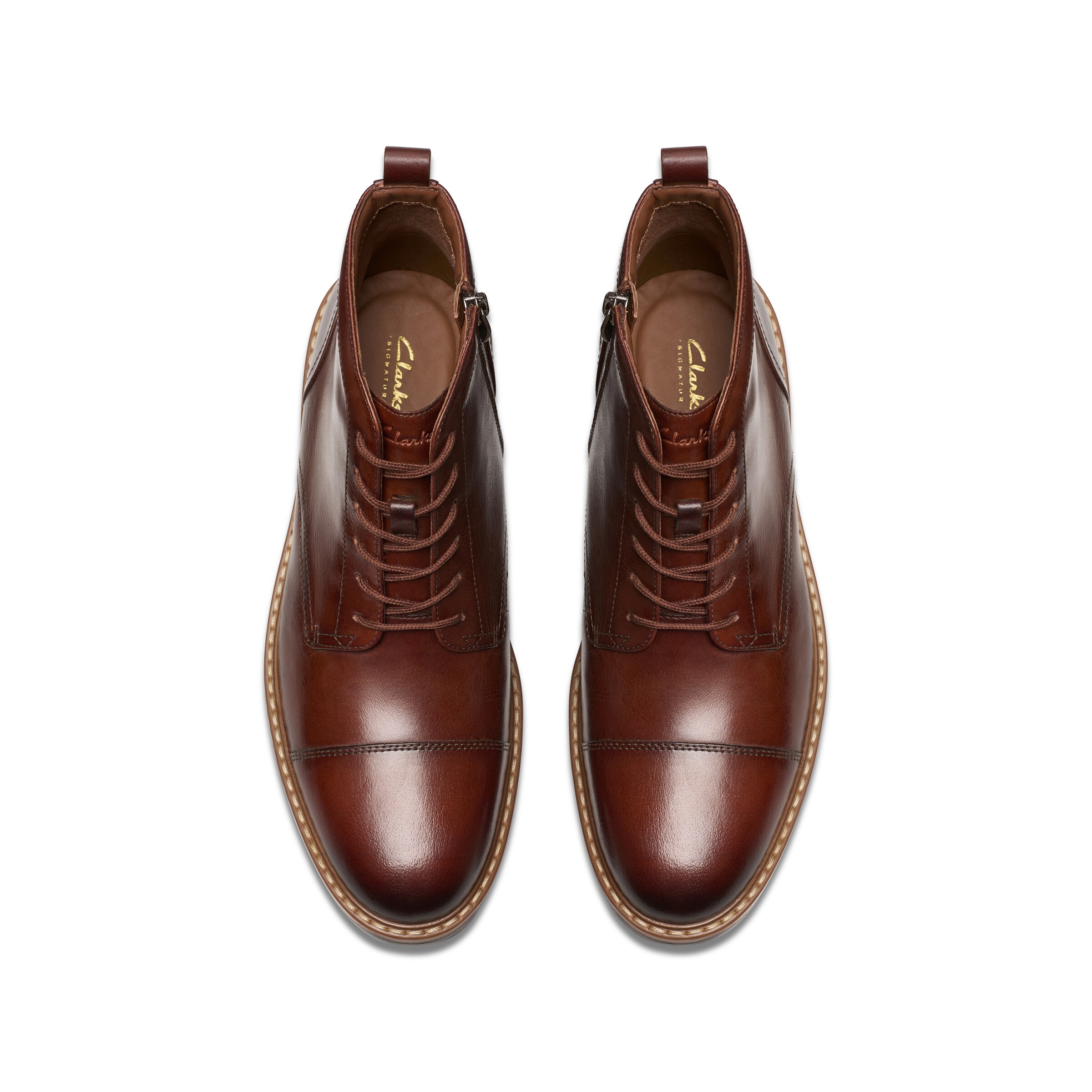 CLARKS Veterboots 'Aldwin Cap' in Bruin