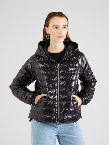 Duvetica Zimska jakna 'CAROMA' | črna barva: sprednja stran