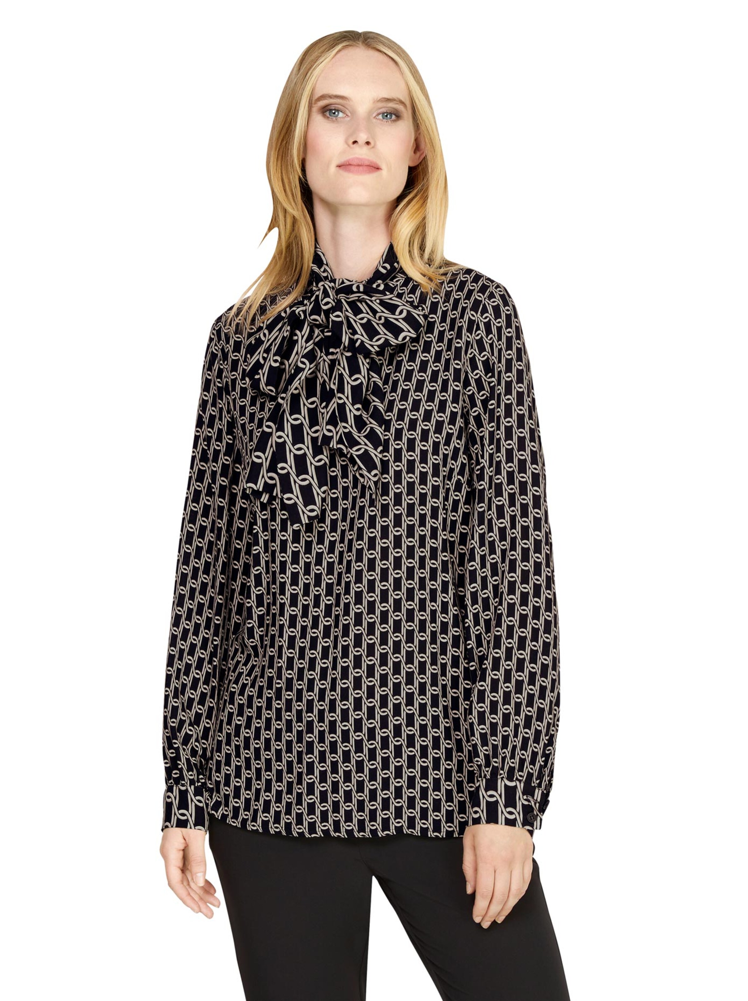 heine Bluse 'Rick Cardone' i sort: forside