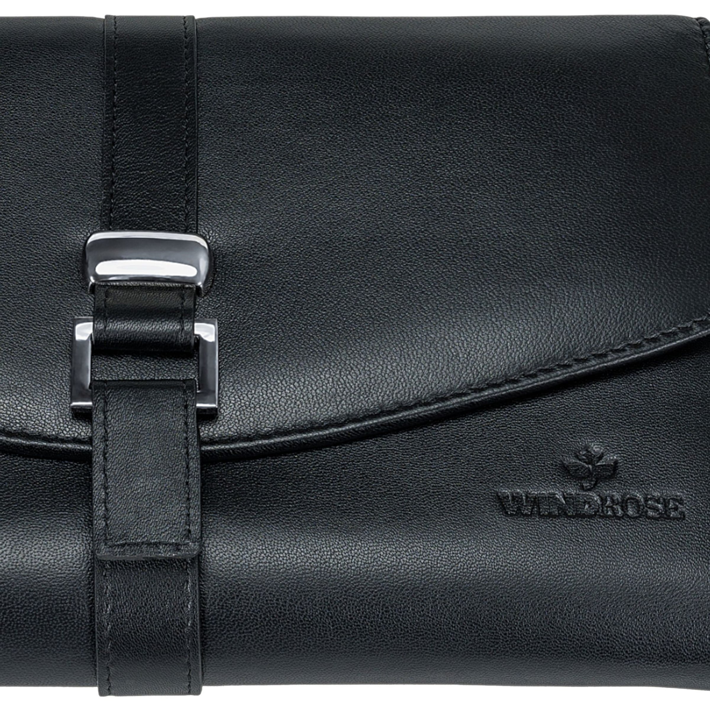 WINDROSE Sieraden-bewaring 'Nappa' in Zwart