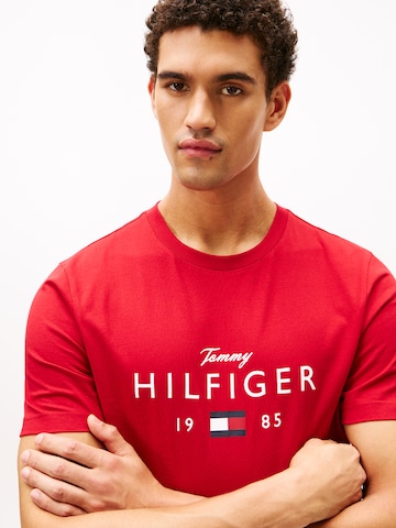 TOMMY HILFIGER Shirt 'BRAND LOVE' in Rood