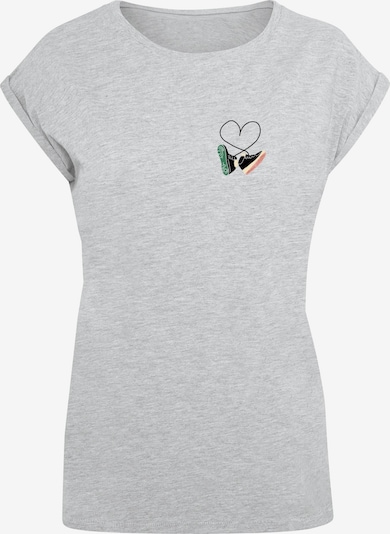 Mister Tee Paita 'Kicks Love' värissä kivenharmaa / musta, Tuotenäkymä