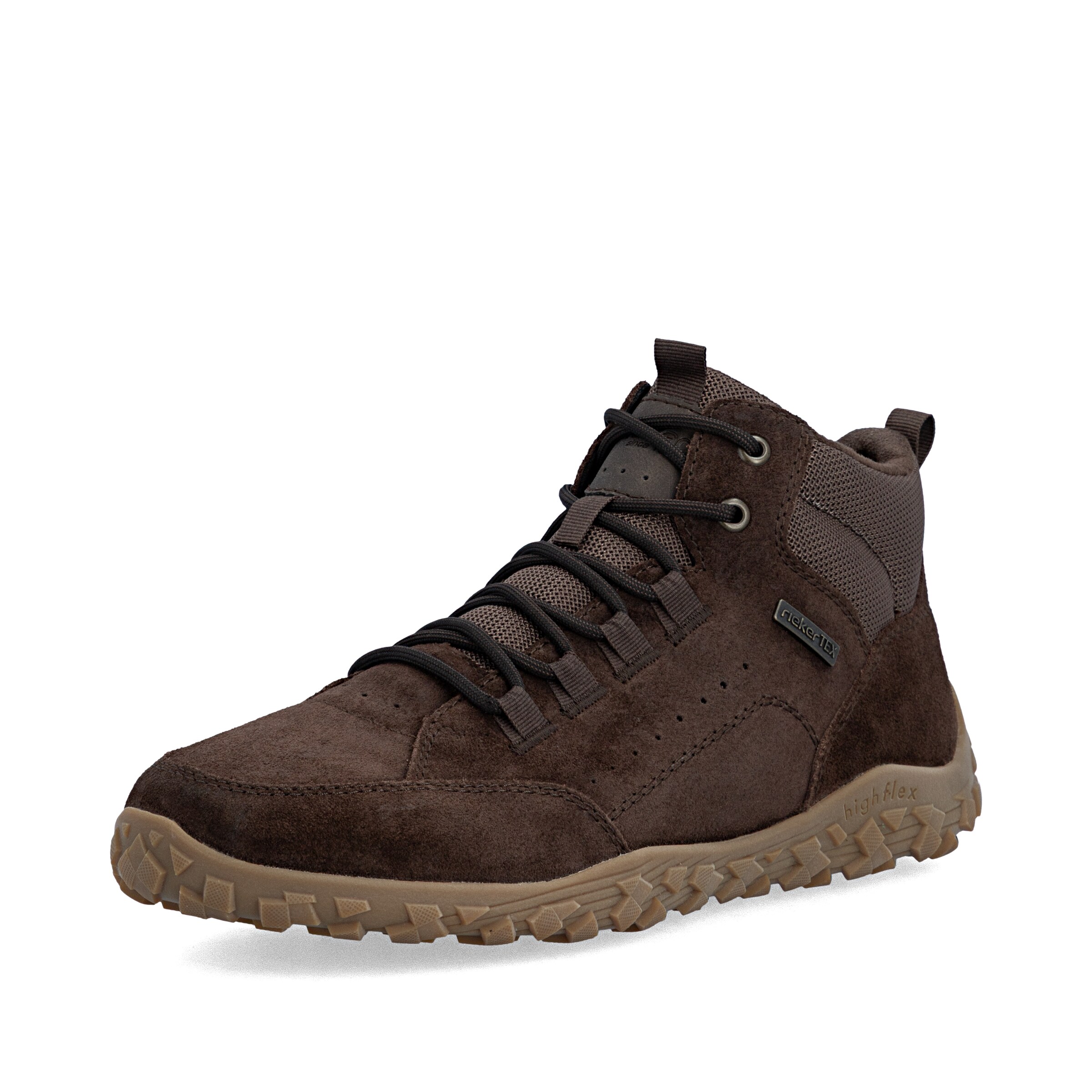 Bottes à lacets Rieker en marron : devant