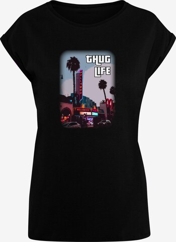 T-shirt 'Grand Thug Life' Merchcode en noir : devant