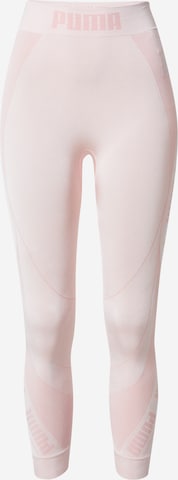 PUMA Skinny Sports trousers in Pink: front