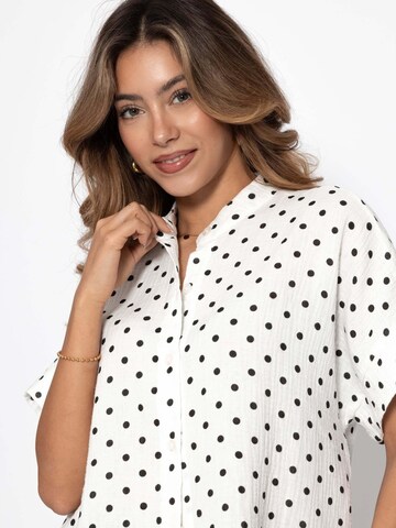 SASSYCLASSY Bluse‌‌‌ in Weiß