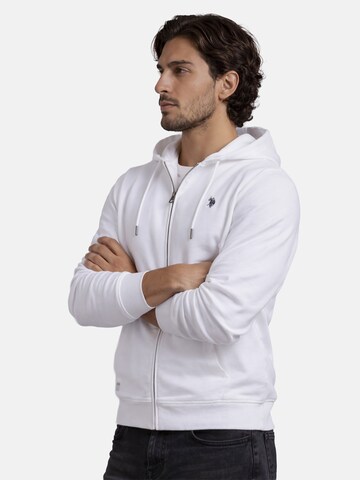 U.S. POLO ASSN. Sweatjacke in Weiß