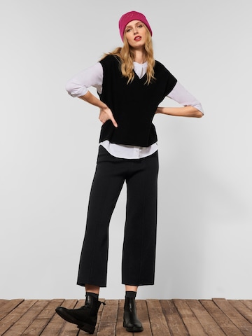 STREET ONE Wide leg Broek in Zwart