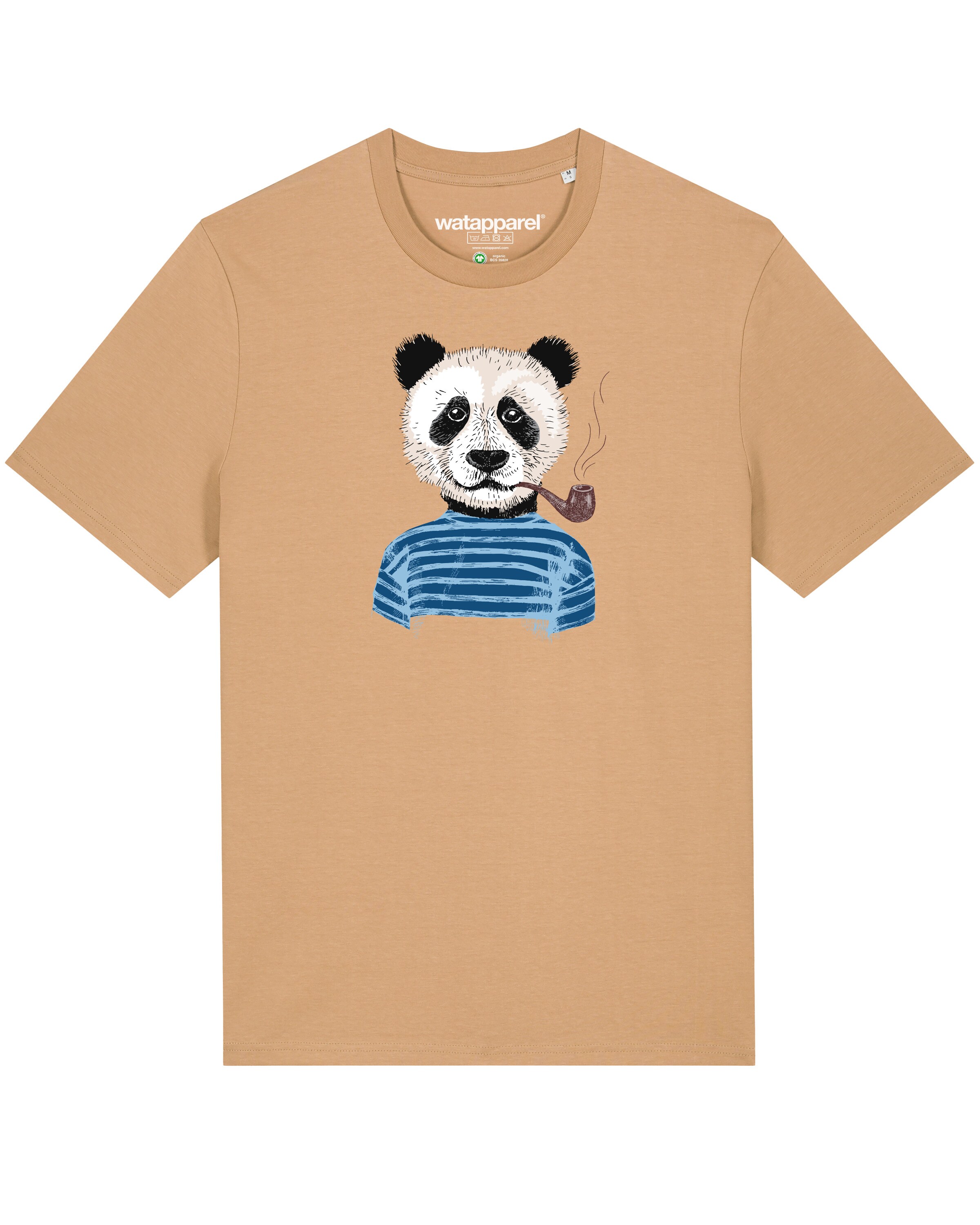 Watapparel Shirt 'Panda' in Beige: front