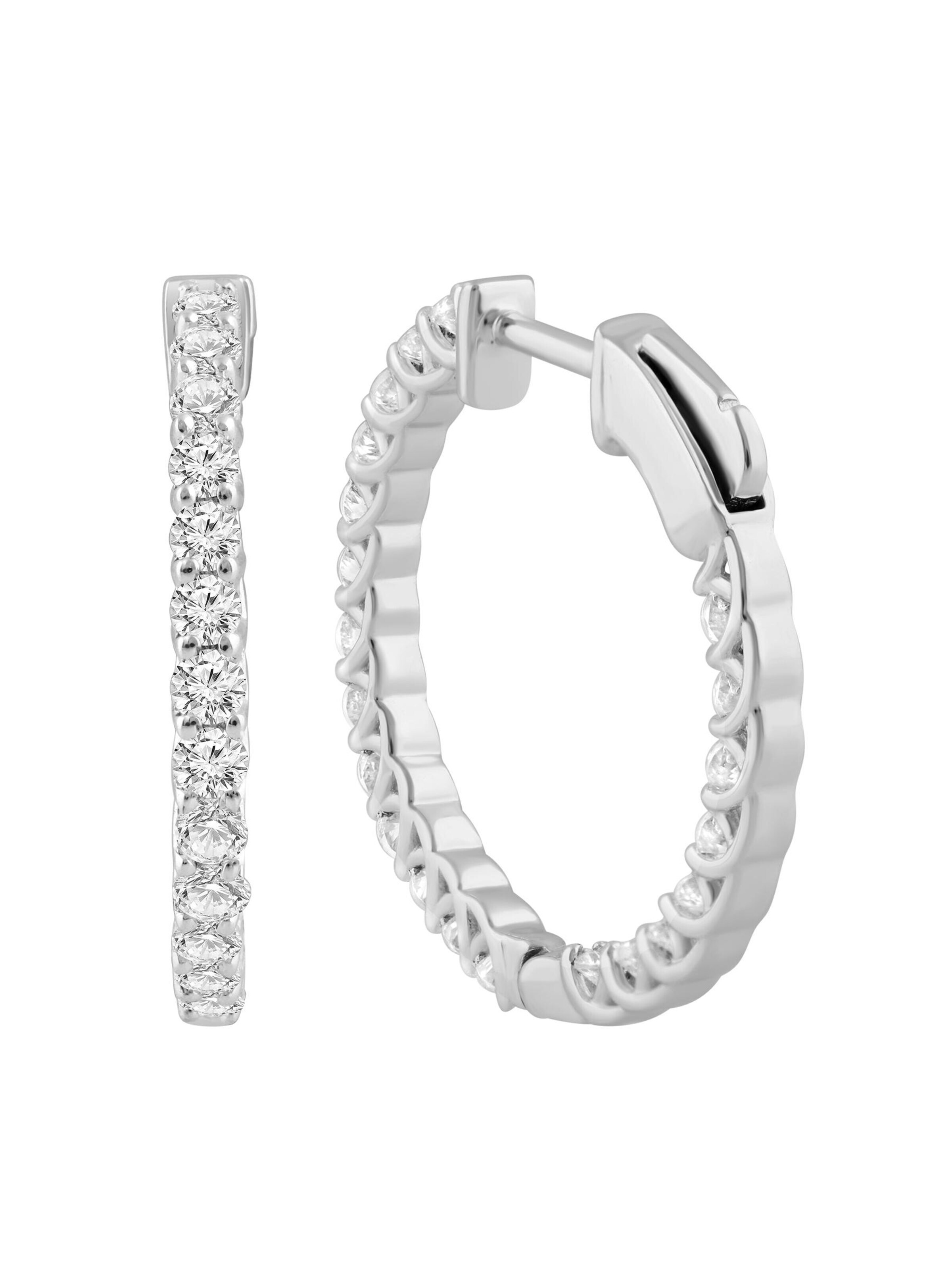 ETHISHER DIAMANTEN Ohrringe‌‌ in Silber