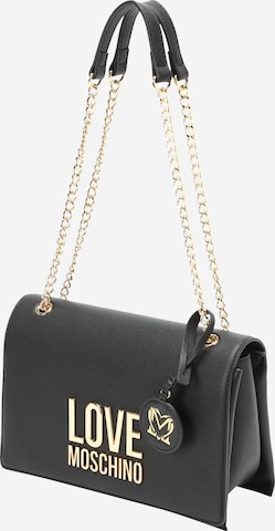 Love Moschino Shoulder Bag in Black: front