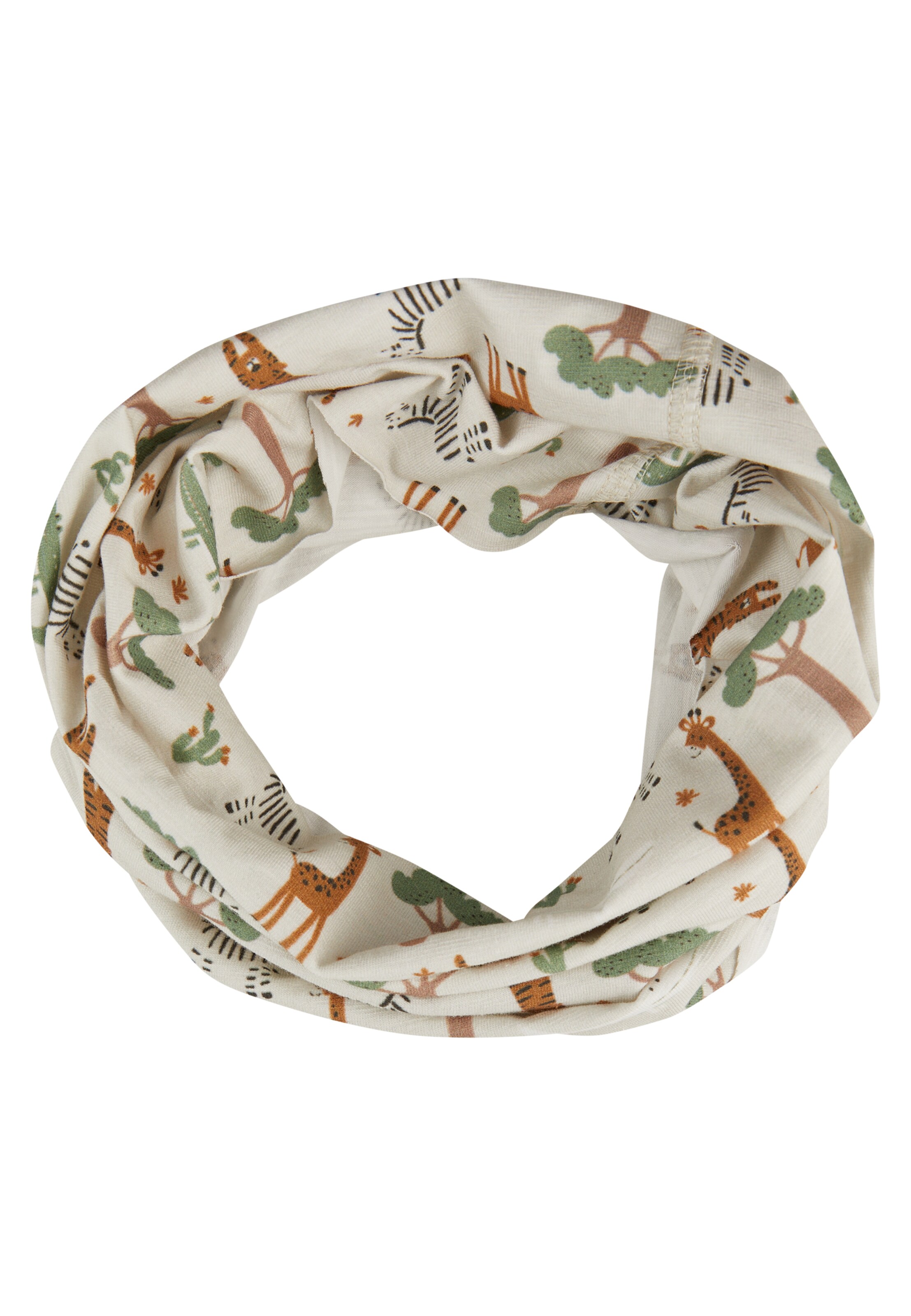 STERNTALER Schal 'Safaritiere' in Grau: Vorderseite