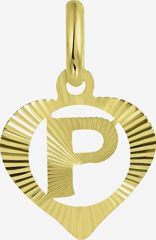 Lucardi Pendant 'Buchstabe' in Gold: front