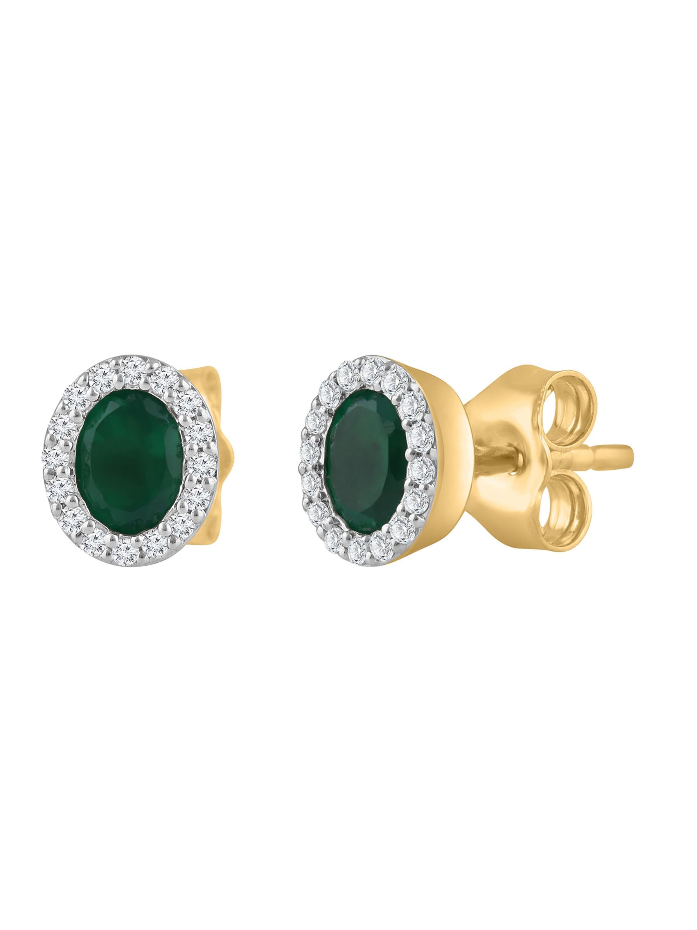 Diamant Exquis - Pendientes 'Ohrringe aus 375 Gelbgold mit Diamant' en oro
