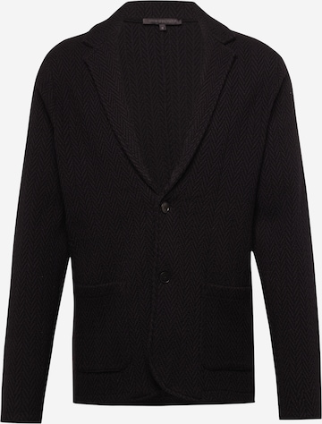 DRYKORN Knit Cardigan 'GRIGON' in Black: front