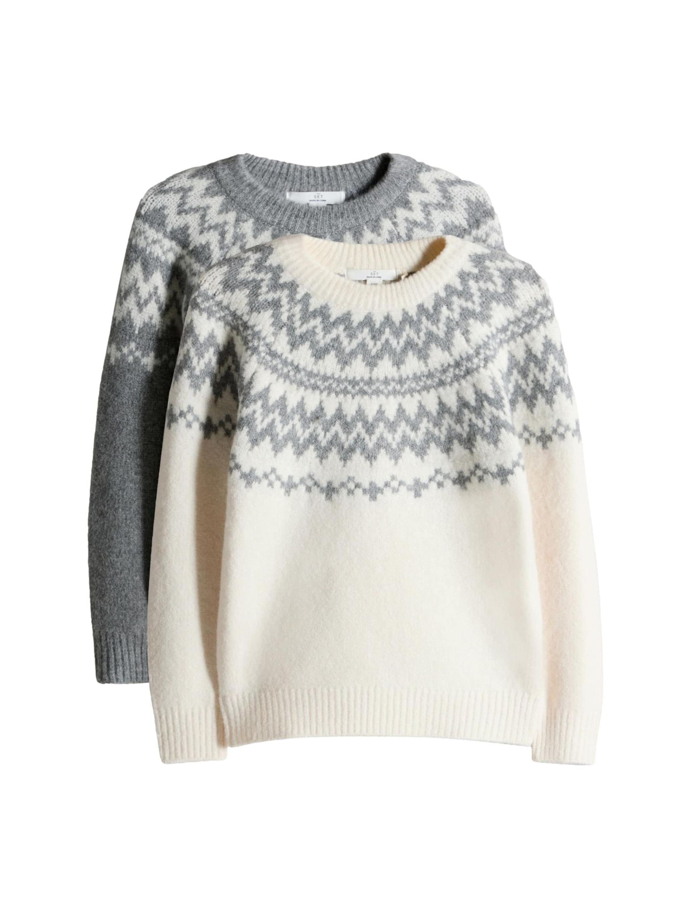 The Set Sweter w kolorze szary: przód