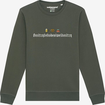 Watapparel Sweatshirt in Groen: voorkant